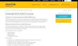 
							         Knowledge Portal: REACH e-Learning - Intertek								  
							    