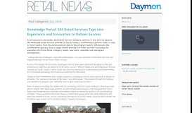 
							         Knowledge Portal: SAS Retail Services Taps into Experience and ...								  
							    