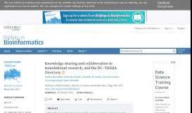 
							         Knowledge sharing and collaboration in translational research, and ...								  
							    