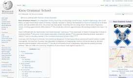 
							         Knox Grammar School - Wikipedia								  
							    