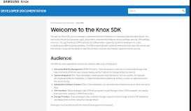 
							         Knox Standard SDK - SEAP | Samsung								  
							    