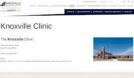 
							         Knoxville Clinic - Knoxville Hospital & Clinics								  
							    