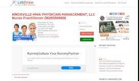 
							         KNOXVILLE HMA PHYSICIAN MANAGEMENT, LLC, Nurse ... - LabDraw								  
							    