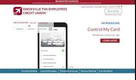 
							         Knoxville TVA Employees Credit Union: Home Page								  
							    