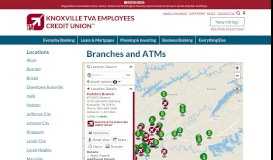 
							         Knoxville TVA Employees Credit Union Locations								  
							    