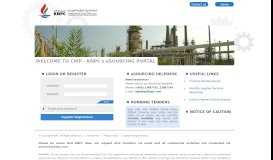
							         KNPC eSourcing Portal								  
							    