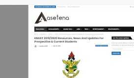 
							         KNUST 2019/2020 Resources, News and Updates for Prospective ...								  
							    