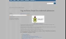 
							         knust less endowed admission « XPRESS PORTAL								  
							    