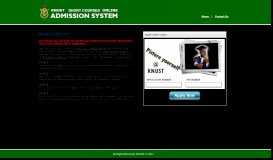 
							         KNUST Online Application System - KNUST Admissions								  
							    