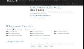 
							         Knust student portal Results For Websites Listing - SiteLinks.Info								  
							    