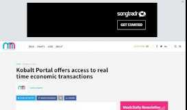 
							         Kobalt Portal offers access to real time economic transactions								  
							    