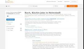
							         Koch Stellenangebote, Jobs in Helmstedt - JoZoo								  
							    