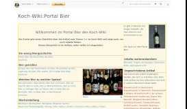 
							         Koch-Wiki:Portal Bier – Koch-Wiki								  
							    