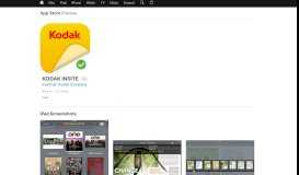 
							         KODAK INSITE on the App Store - iTunes - Apple								  
							    