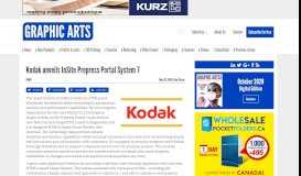 
							         Kodak unveils InSite Prepress Portal System 7 - Graphic Arts Magazine								  
							    