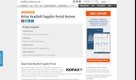 
							         Kofax ReadSoft Supplier Portal Software Review - Business-Software ...								  
							    