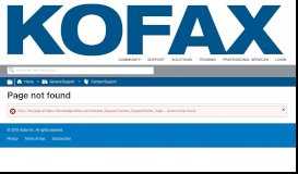 
							         Kofax Support - Detailed Contact Information - Kofax								  
							    