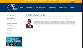 
							         Kofi D. Quist, M.D. | Josephson-Wallack-Munshower Neurology (JWM)								  
							    