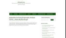 
							         Koforidua Technical University Student Portal – www.sip.ktu.edu.gh ...								  
							    