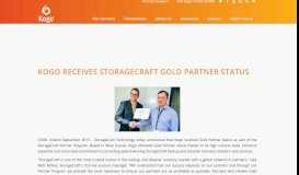 
							         Kogo receives StorageCraft Gold Partner Status - Kogo								  
							    