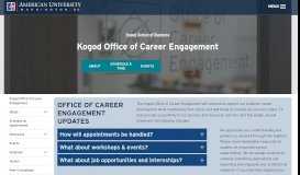 
							         Kogod Office of Career Engagement | American University ...								  
							    