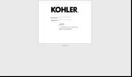
							         Kohler Login - Kohler Co.								  
							    