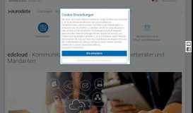 
							         Kommunikations- und Integrationsportal edcloud von eurodata								  
							    