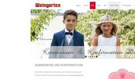 
							         Kommunion & Konfirmation | Weingarten Store								  
							    