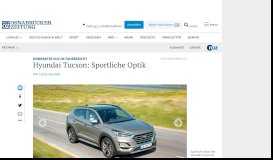 
							         Kompakter SUV im Fahrbericht: Hyundai Tucson: Sportliche Optik - NOZ								  
							    