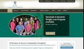 
							         Kona Community Hospital - Hawaii Health Systems Corporation								  
							    