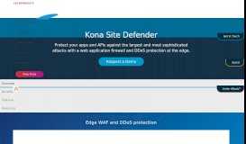 
							         Kona Site Defender | Enterprises | Akamai								  
							    