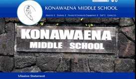 
							         Konawaena Middle School								  
							    