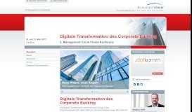 
							         Konferenz - Digitale Transformation des Corporate Banking ...								  
							    