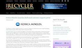 
							         Konica Minolta launches dedicated customer support portal – The ...								  
							    