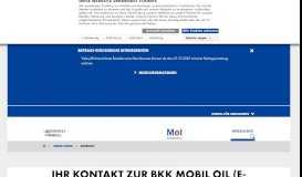 
							         Kontakt | BKK Mobil Oil								  
							    