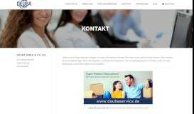 
							         Kontakt – Deuba GmbH & Co. KG								  
							    