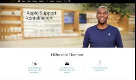 
							         Kontakt – Offizieller Apple Support								  
							    