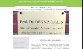 
							         Kontakt - Prof. Dr. Dennis Klein								  
							    