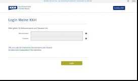 
							         Kontaktformular - Login Online-Servicezentrum - KKH								  
							    