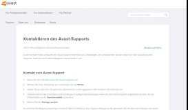 
							         Kontaktieren des Avast-Supports | Offizieller Avast-Support								  
							    