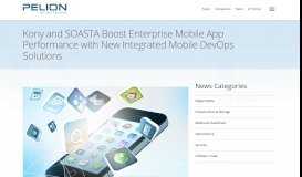 
							         Kony and SOASTA Boost Enterprise Mobile App Performance with ...								  
							    
