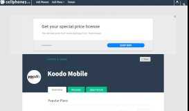 
							         Koodo Mobile Plans & Phones | Reviews, Customer Service Info - The ...								  
							    