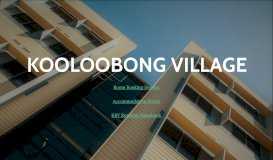 
							         Kooloobong Village								  
							    