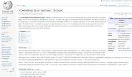 
							         Kooralbyn International School - Wikipedia								  
							    