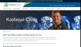 
							         Kootenai Clinic - Kootenai Health								  
							    