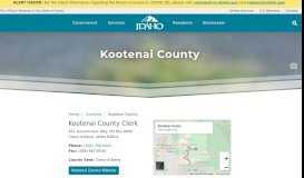 
							         Kootenai County | The Official Website of the State of Idaho - Idaho.gov								  
							    