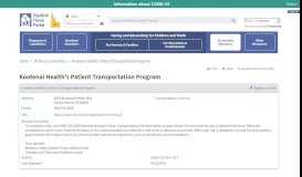 
							         Kootenai Health's Patient Transportation ... - Idaho Medical Home Portal								  
							    