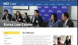 
							         Korea Law Center - UCI Law								  
							    