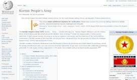 
							         Korean People's Army - Wikipedia								  
							    