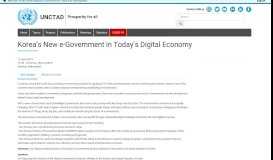 
							         Korea's New e-Government in Today's Digital Economy - unctad.org								  
							    